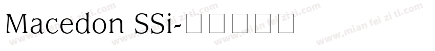 Macedon SSi字体转换
